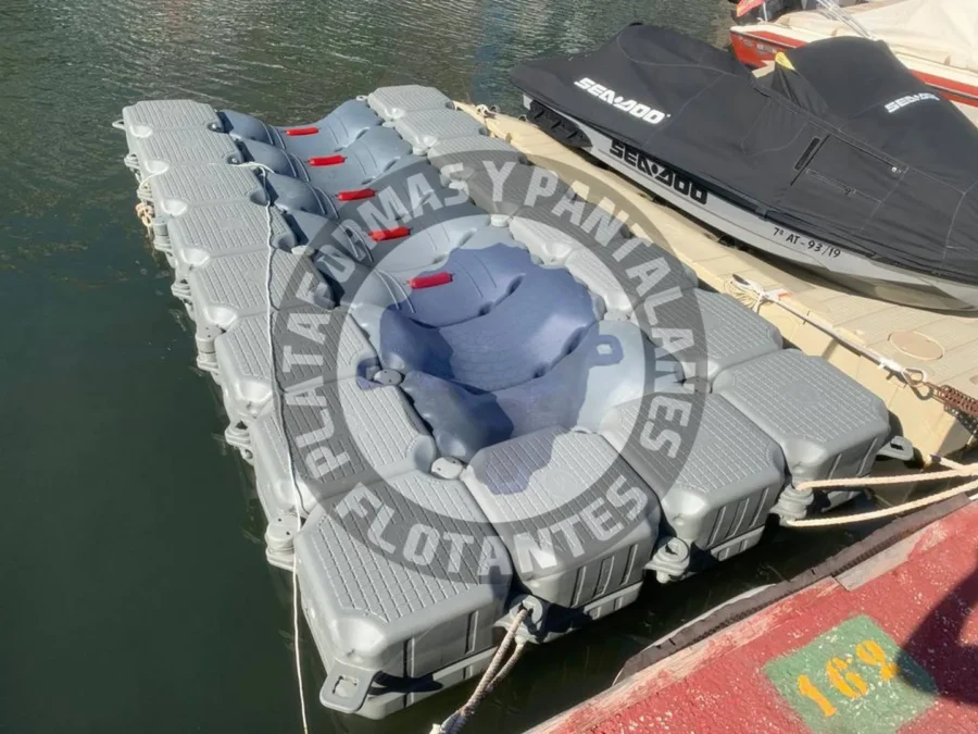 plataforma flotante jet ski